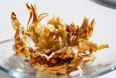 Chips alcachofas - Wikicocina