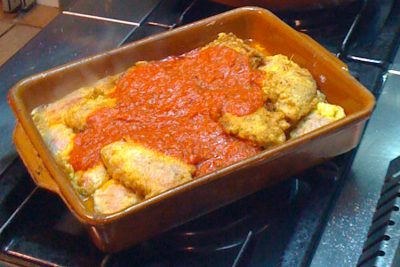 Pimientos rellenos bacalao - Wikicocina
