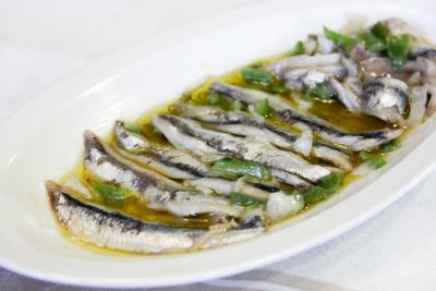 Receta anchoas boquerones vinagreta - Wikicocina