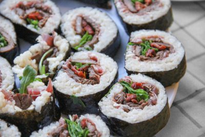 Receta maki sushi ternera jamon serrano - Wikicocina