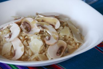 Receta risotto champiñones azafran - Wikicocina