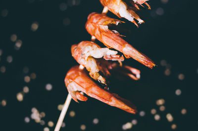 Receta gambones asados con miel y cilantro - Wikicocina