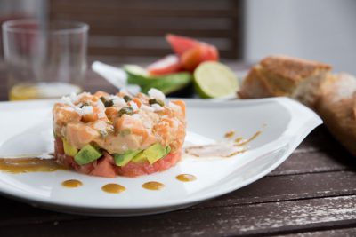 Tartar de salmon